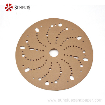 Sandpaper Multi-Holes Gold Sanding Paper Automotive